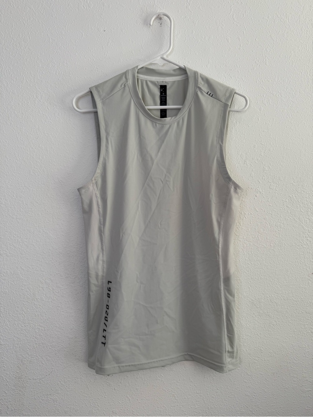 Lululemon Vital Drive Sleeveless Top Light Gray Athletic Tank Size Large